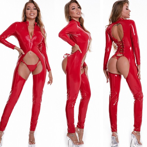 Tuta donna pvc pelle - pvc, lucida