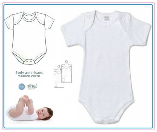 Body neonato ellepi manica - neonato,